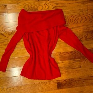 Lord & Taylor Red 100% Cashmere Sweater
